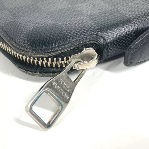 LOUIS VUITTON N48255 Damier Graphite Atholl Organizer Travel Case Clutch Wallet - Picture 4 of 15